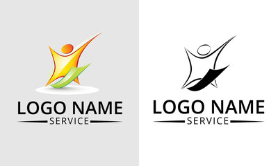 Fast Home Service work Logo Designs Template. Vector illustration