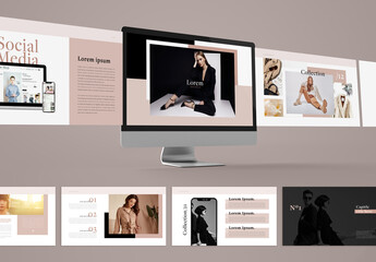 Fashion Style Minimal Presentation Layout