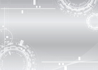 Blue futuristic abstract vector background horizontal