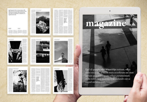 Photographic Digital Magazine with Style