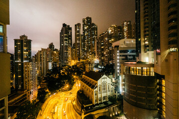 Fototapeta na wymiar 香港の摩天楼