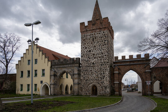 Teil der Stadtmauer von Zerbst - das Heidetor