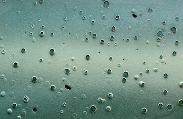 green grunge painted wall background 