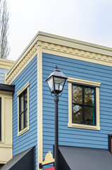 The top of the house with nice window.