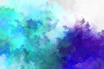 Artistic abstract background. Texture painted wallpaper. Creative illustration with strokes of paint. Brush pattern painting.