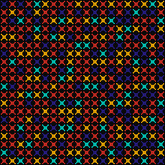 Same crosses in different colors. Vector.