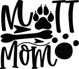 Typography lettering with black letters isolated on white background. Modern vector design, dog and cats lover quote.