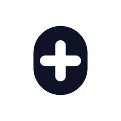 Obraz premium Plus vector icon. Plus vector icon for devices . Plus vector icon for the pharmacy . Plus vector icon the calculator.10 EPS and Lorem Ipsum.