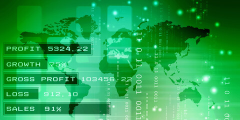 2D Digital Abstract Business Networking background