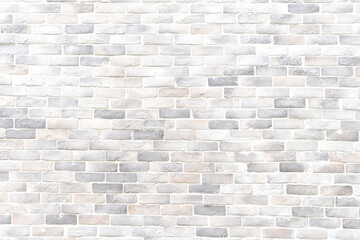 Seamless vertical white brick wall texture background of vintage brick wall  block