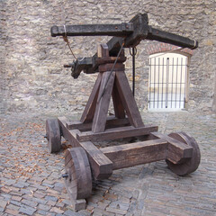 Ballista is an ancient throwing weapon that fires a large arrow of a projectile at a distant target.