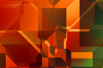 Trendy geometric abstract background in minimalistic flat style with dynamic composition.