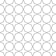 Naklejka premium Linear texture for fabric, printing, carpet, rug, wrapping paper. Monochrome seamless pattern with thin lines. Abstract geometric texture pattern. Regularly repeating simple line ornaments. Repetitive