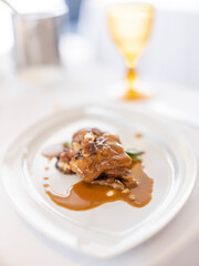 grilled Duck Leg with vegetables