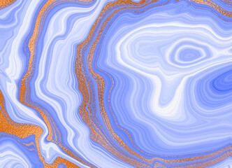 Gold marble design. A beautiful combination of dark blue and light blue marble and gold. Chic gold marble backdrop.