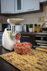 meat grinder close up