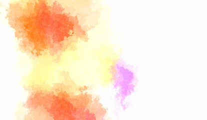 Watercolor painted background. Abstract Illustration wallpaper. Brush stroked painting. 2D Illustration.