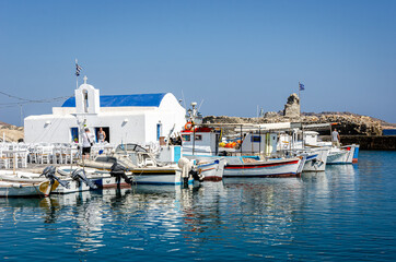 Naousa port in Paros island, Cyclades, Greece