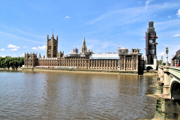 Fototapeta na wymiar The Houses of Parliment in London