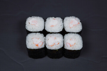 Sushi — a traditional Japanese dish sushi rolls