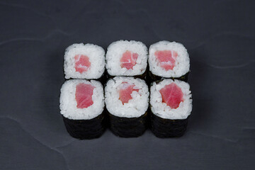 Sushi — a traditional Japanese dish sushi rolls