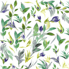 spring pattern, watercolour pattern