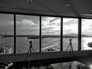view of the harbour in auckland NZ