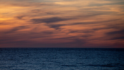 Fototapeta premium sunset over Lundy Island