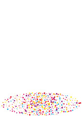 Blue Flying Star Decoration. Celebrate Circle Background. Yellow Dot Element Illustration. Cartoon Confetti Background.