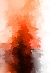 2D illustration of colorful brush strokes. Decorative texture painting. Vibrant paint pattern backdrop.