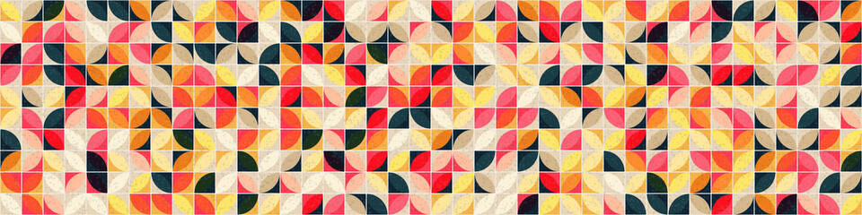 Abstract Geometric Pattern generative computational art illustration