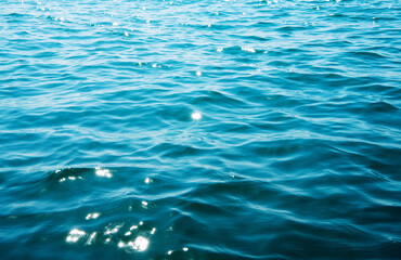 Blue sea water background texture