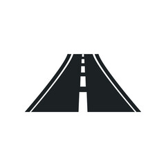 road icon isolate on white background