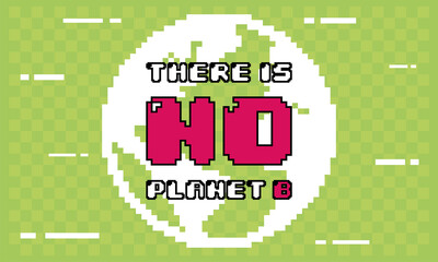 There is no plan B poster - Vector