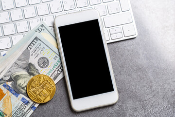 Crypto Art concept. Blockchain called NFTs. Digital collectibles for cryptocurrencies. Non-fungible...