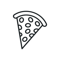 Pizza icon. Piece of pizza simple icon