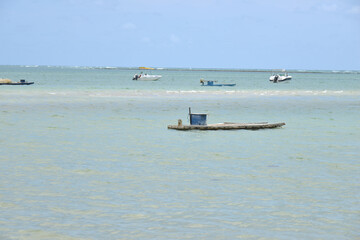 Obraz premium fishing boat in the sea