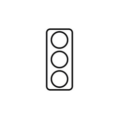 Traffic light icon vector symbol illustration