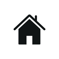 Home house symbol icon vector illustration