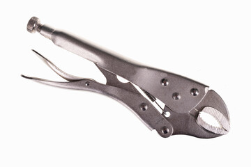 Small adjustable wrench for plumbing work. Accessories for mechanics working in the workshop.