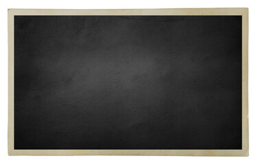 Blank old photo isolated on white