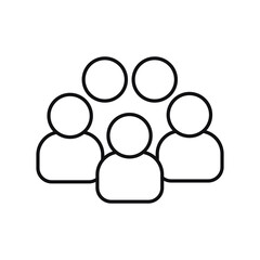 Community Icon -, Sign and Symbol for Design, Presentation, Website or Apps Elements.