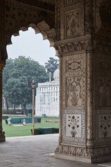 Interior views of the Red Fort in New Delhi. The architects had very good taste at that time. Very...