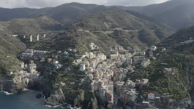 drone shot  / La Spezia  / Italy Cinque Terre / drohne /