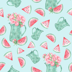 Watercolor seamless pattern 