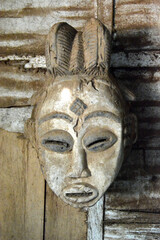 Fototapeta na wymiar African traditonal ethnic wooden mask