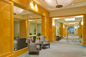 Modern lobby for five stars hotel
