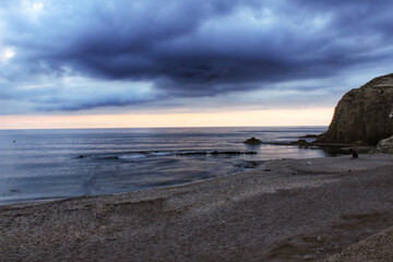 Sunrise on the beach in southern Spain