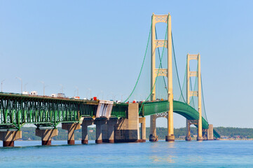 Mackinac Bridge, Michigan, up close