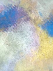 Modern art. Colorful contemporary artwork. Color strokes of paint. Brushstrokes on abstract background. Brush painting.